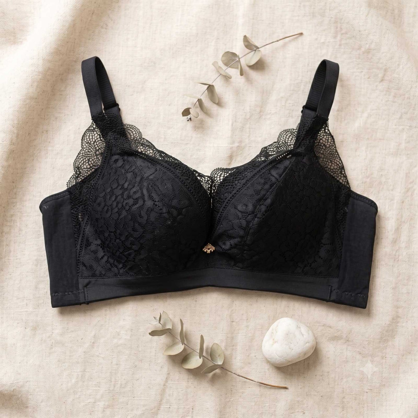 Women's No Wire Lace Push Up Bra