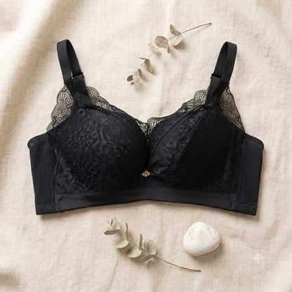 Women's No Wire Lace Push Up Bra