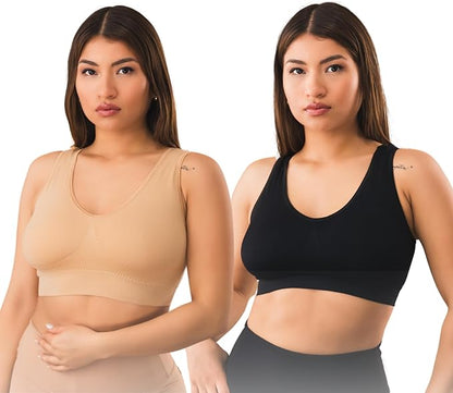 Buy 1 Get 1 Free Imported Soft Cotton Non Paded Bra