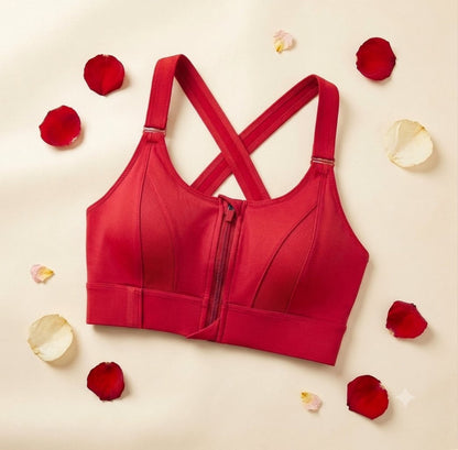 Adjustable Front Zip Sports Fixer Bra