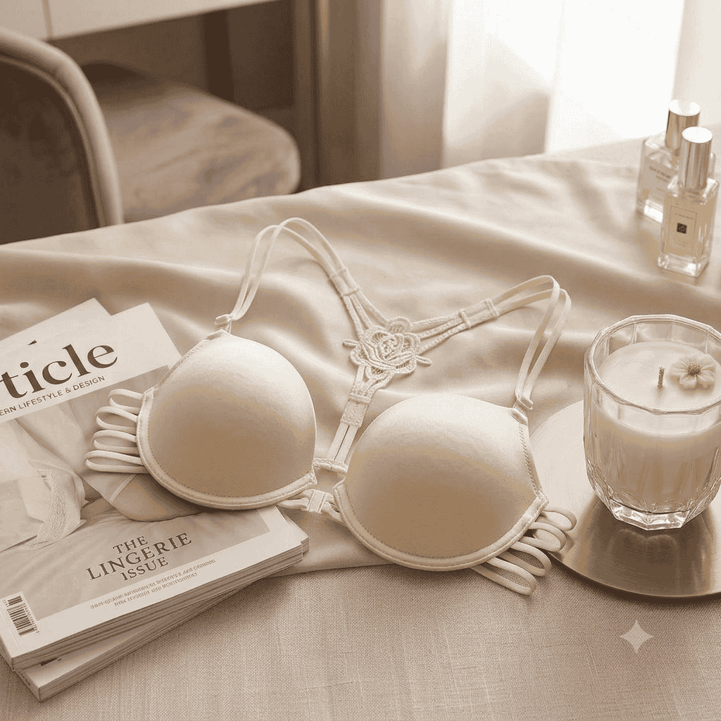 Rose Nylon Padded Bra