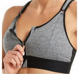 Adjustable Front Zip Sports Fixer Bra