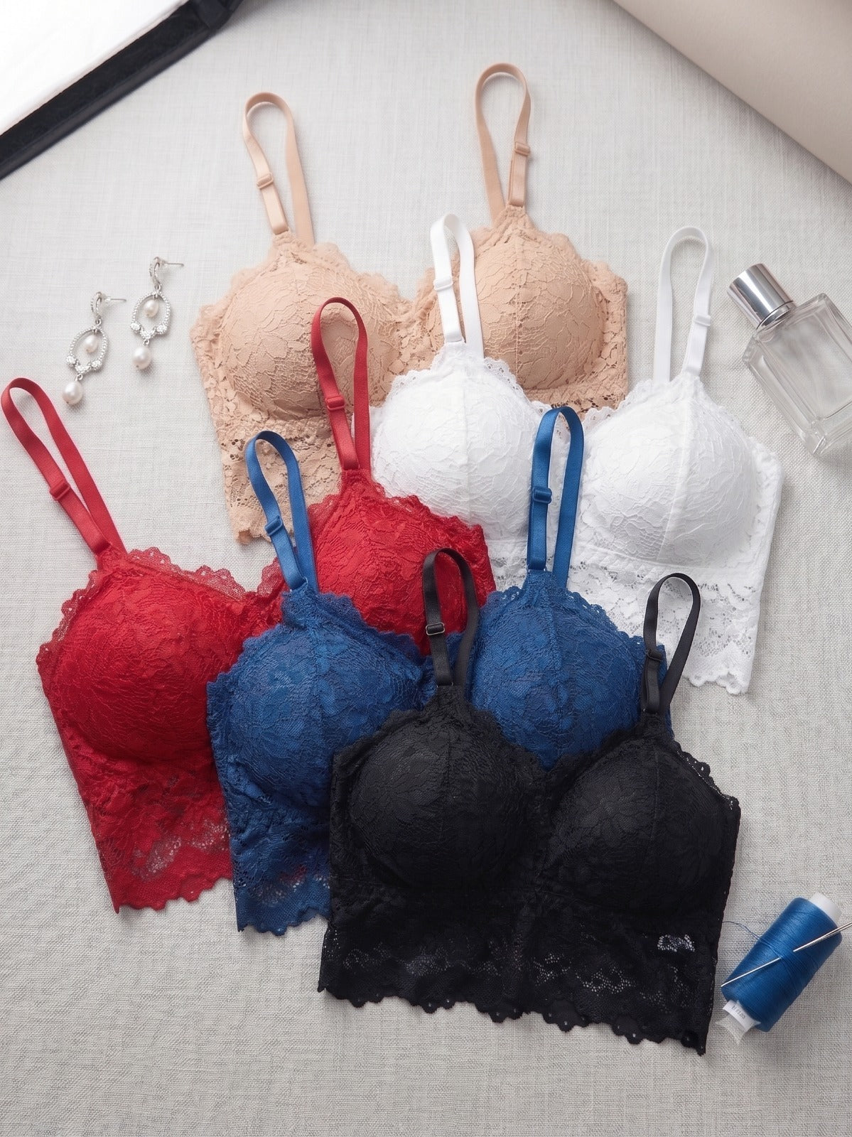 Bralette Bra Full Coverage Lightly Padded