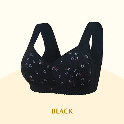 2025 New Anti Sagging Front Open Cotton Bra
