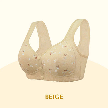 2025 New Anti Sagging Front Open Cotton Bra