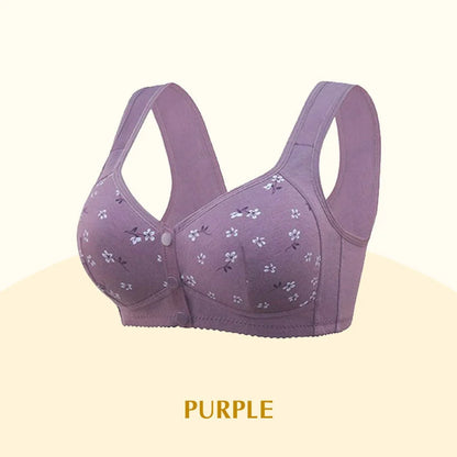 2025 New Anti Sagging Front Open Cotton Bra