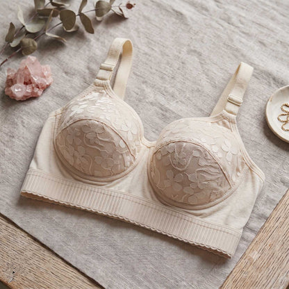 Premium Floral Lace Push-Up Bralette &Nbsp;Double Padded Comfy Bra