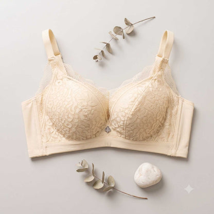 Women's No Wire Lace Push Up Bra